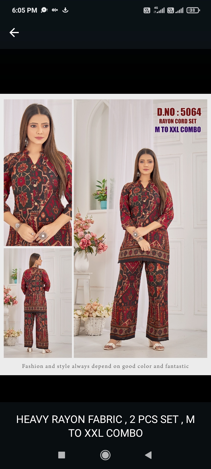 Rayon cord set 5063 Atpabu a - Image 3